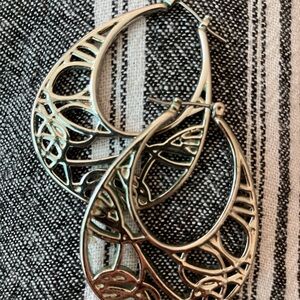 Elegant Silver Hoop Earrings